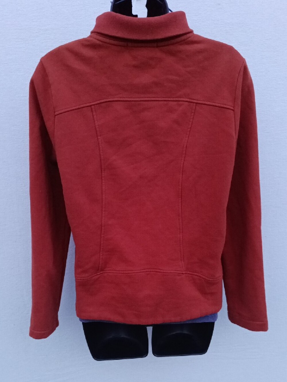 Women's Rust Red Zip-Front Jacket - Picture 9 of 11
